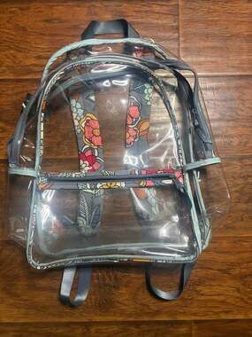 Vera Bradley Clear Backpack Floral